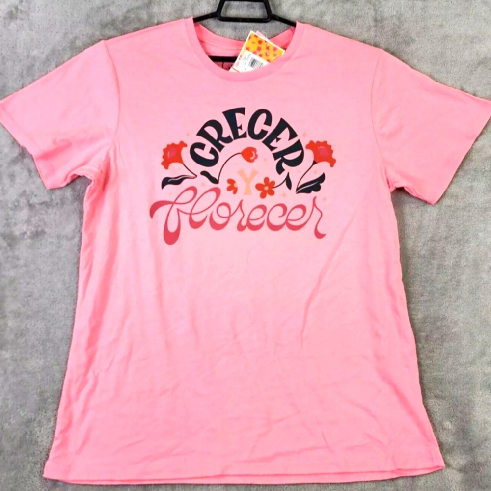 Latino Heritage Month Adult JZD Crecer Florecer Short Sleeve T